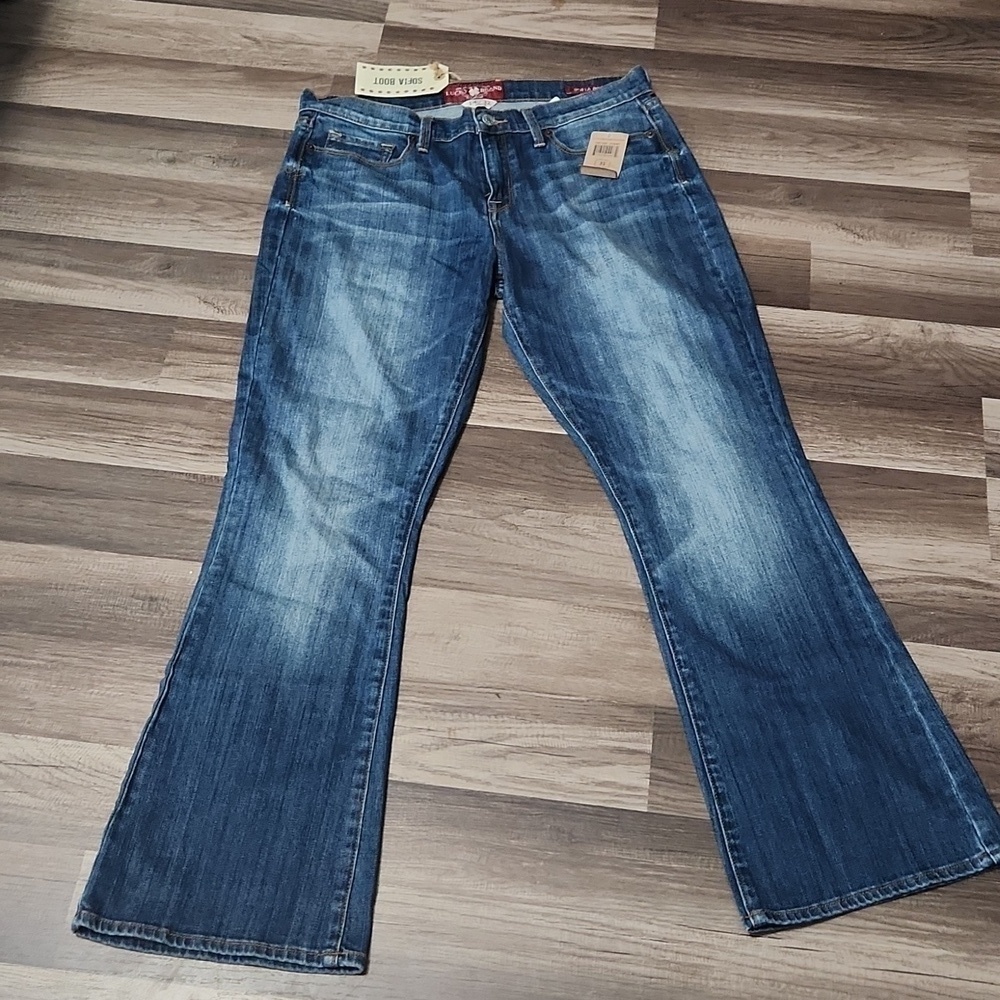 Lucky Brand Sofia Bootcut Ankle Jeans Size 14/ 32 Inseam 30' NWT - Picture 1 of 14